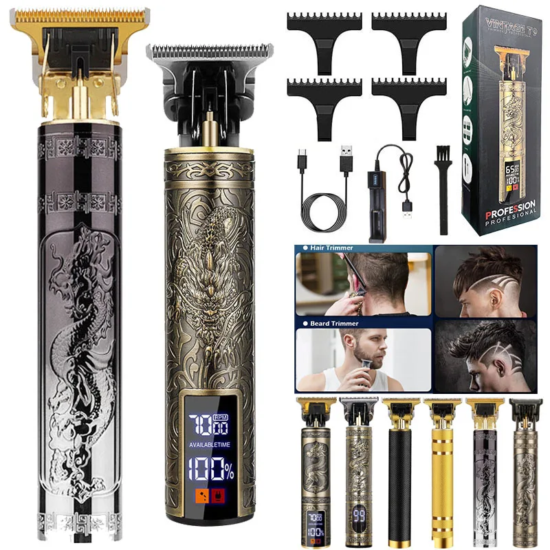 

Hot Sale Cordless Usb Rechargeable Man Men's 0mm Beard Body Barber Shop Professional Electric Hair Shaver Haircut Razor Machine