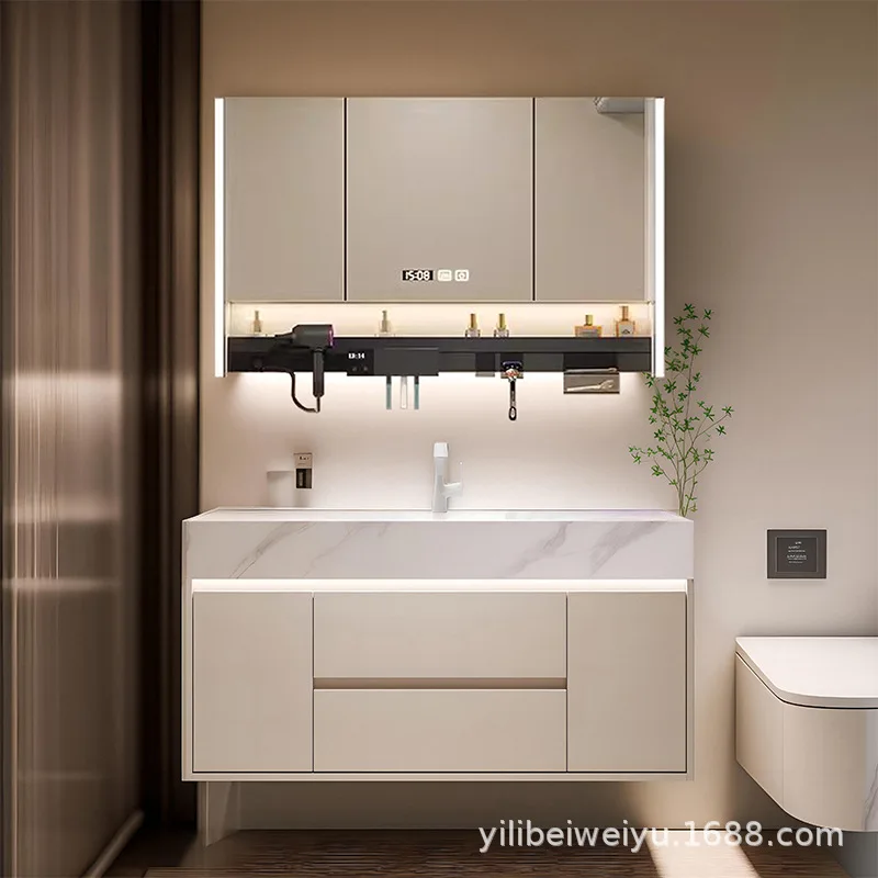 

Simple Design Bathroom Cabinets Shelves with Sink Vanity Storage Cabinet Bathroom Cabinets Multifunction Meubles Home Furniture