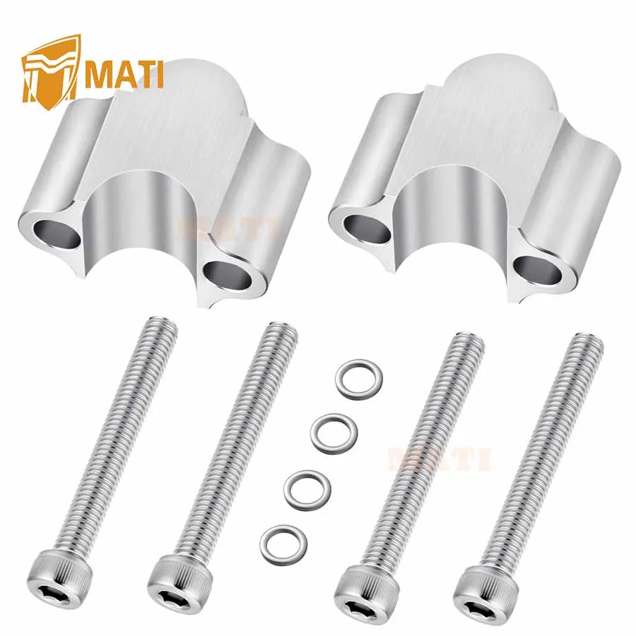

Heavy Duty 7/8 Inch Silvery Handlebar Risers 30mm Height for Honda Yamaha Suzuki Kawasaki Can-Am BMW Motorcycle & ATV Dirt Bike