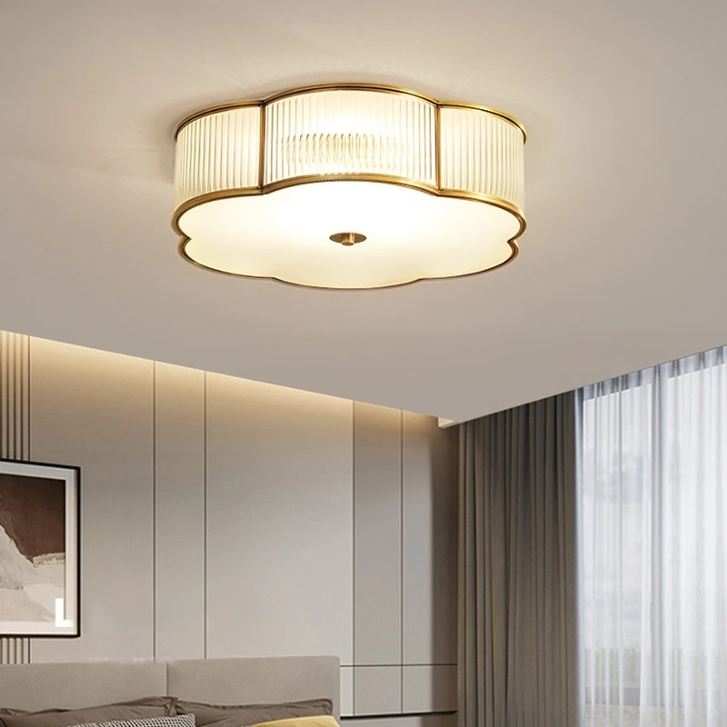 

Duplex floor bedroom study flower ceiling light modern minimalist children