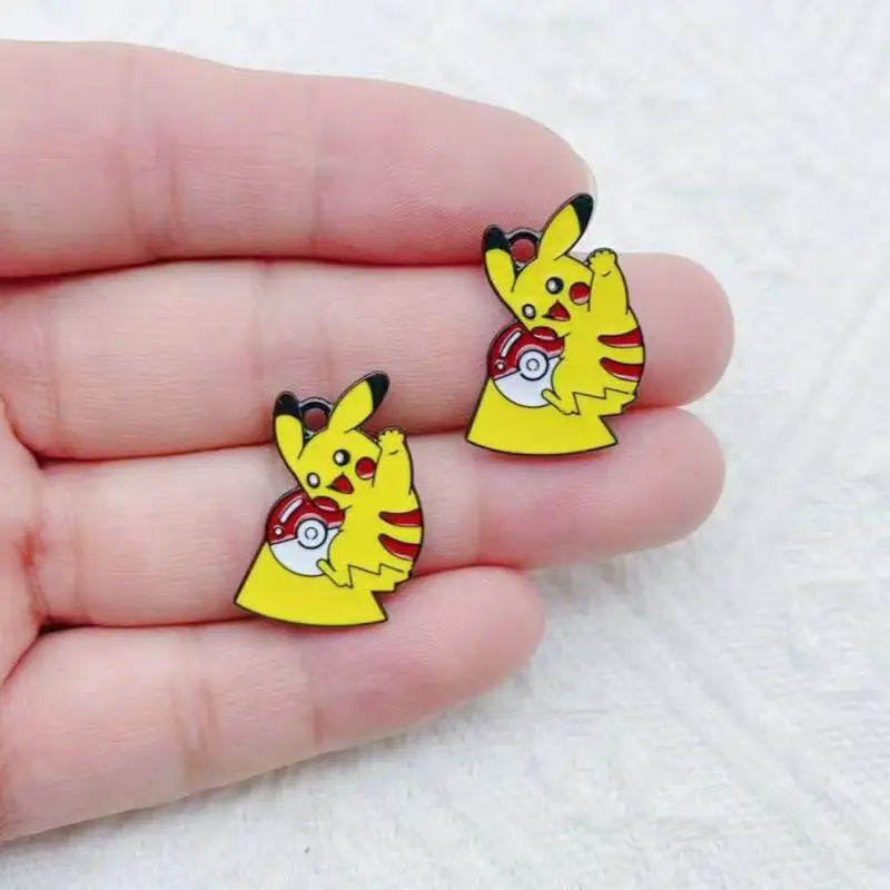 10pcs alloy drip oil cartoon pendant, DIY jewelry making earrings, keychain accessories image 3