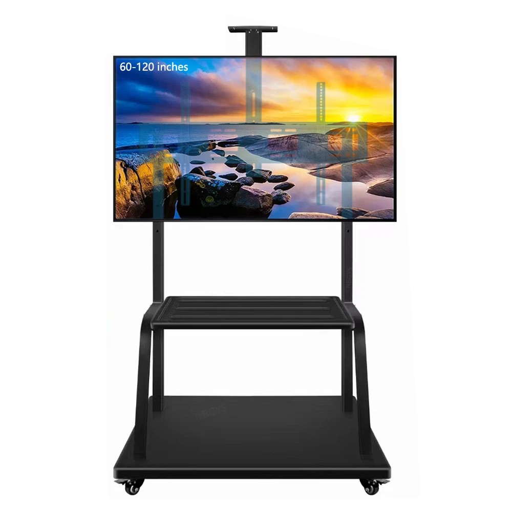 

TV Mobile Stand LCD TV Floor Trolley Stand Integrated Machine Display Screen Mobile Stand 60-120 inches