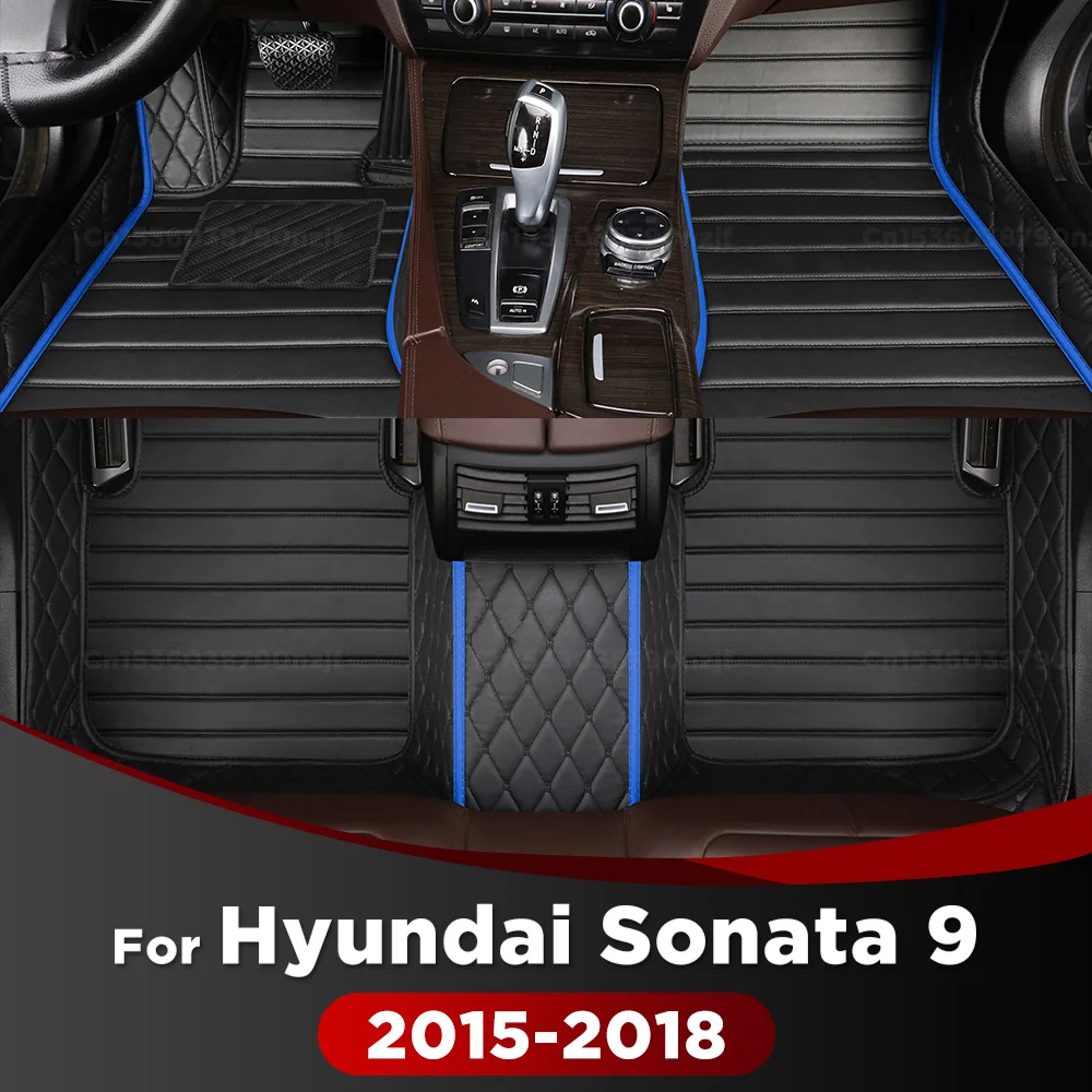 

Для Hyundai Sonata 9 2015 2016 2017 2018 автомобильные коврики на заказ автомобильные подушечки для ног автомобильный ковер чехол аксессуары для интерьера