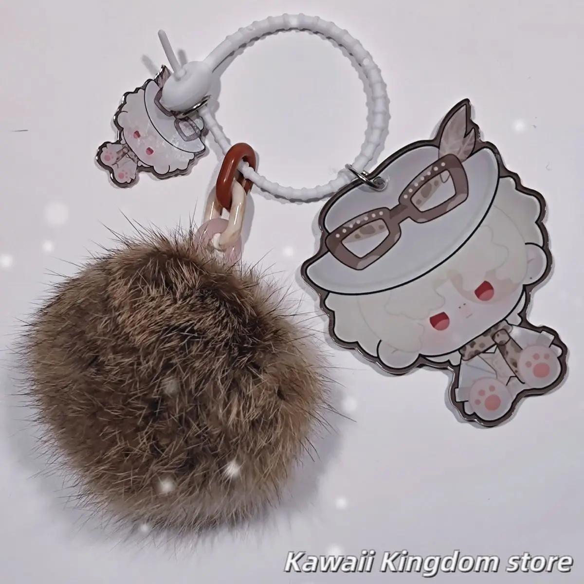 Identity V Prospector Norton Campbell Luca Balsa  Anime Cosplay Schoolbag Key Chain Mirror Pendant Keychains Student Fans Gift view 4