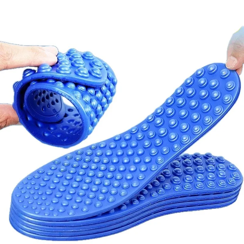 Entlasten Sie Fußmüdung Schuhe Einlegesohlen Finger Druckbrett Massage Einlegesohle Männer Frau Schuhpolster Weiche Sport Freizeitschuhe Sohle 1 Paar