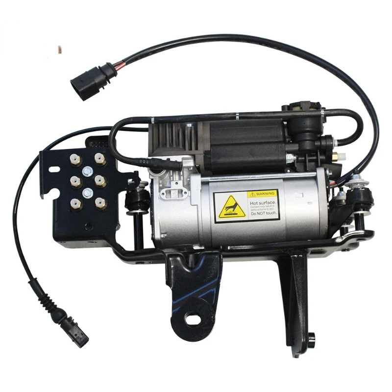 Compressor with Valve Block and Bracket For Audi A6 C6 4F Allroad Avant 4F0616005E 4F0616005F