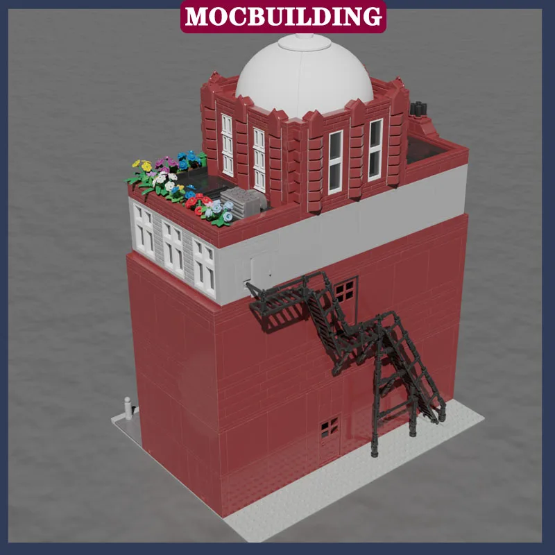 MOC Scena cittadina Stile architettonico Modello Building Block Assemblaggio Edificio alto Appartamento Negozio Collezione Serie Regali giocattolo