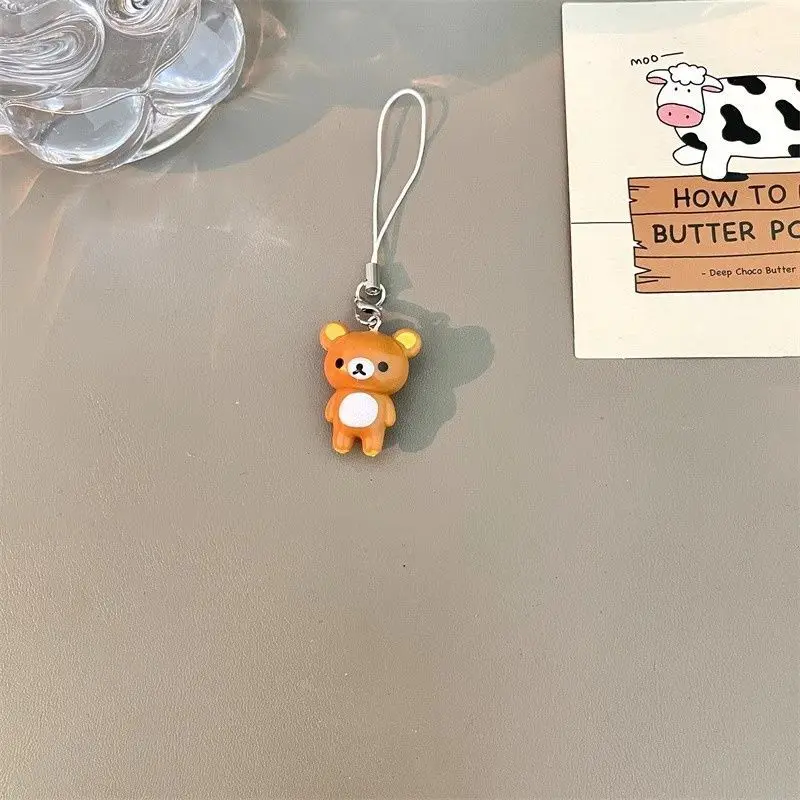 Niedlicher Rilakkuma-Puppen-Schlüsselanhänger, Kawaii-Cartoon im japanischen Stil, Rucksackanhänger, Handyhüllen-Dekoration, Zubehör, Geschenk, Spielzeug – Detail 8
