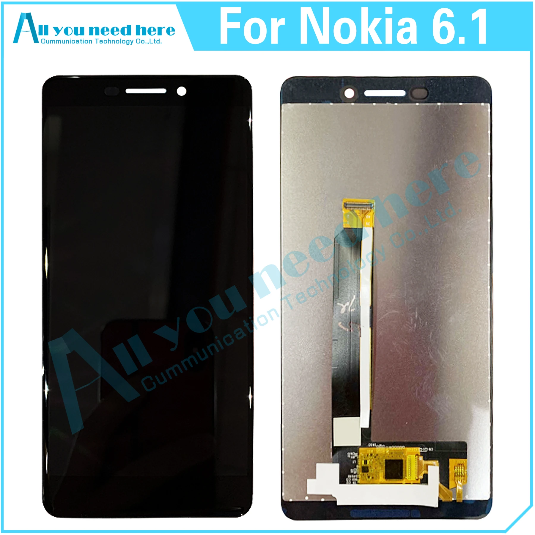 For Nokia 6.1 TA-1043 TA-1045 TA-1054 TA-1050 TA-1068 LCD Display Touch Screen Digitizer Assembly Replacement