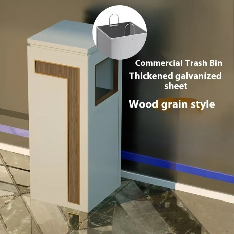 Hotel lobby stainless steel trash can elevator entrance ashtray commercial public places corridor fire extinguishing built-in