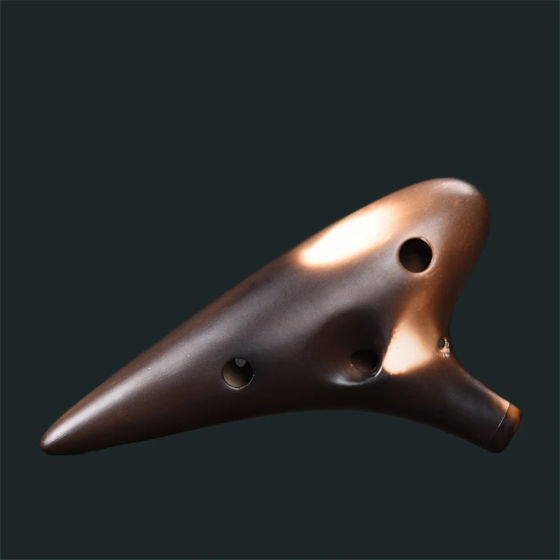 12 Holes Carina Innato Flute of Smoked Ocarina, Alto C / Soprano C F G, orina Musical Instrument, Professional Smoked Burn