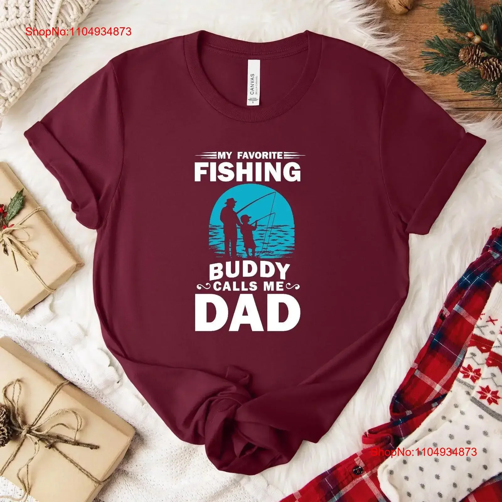 

My Favorite Fishing Buddy T Shirt Comfortable for Proud Dads Great Outdoor and Adventures with Kids vintage Washed Casual
