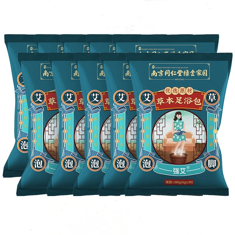 300 sztuk/10 worków Argy piołun maska do kąpieli stóp ziołowe odchudzanie oczyszczanie stóp Soak osuszanie Detox łagodzi zmęczenie pielęgnacja stóp