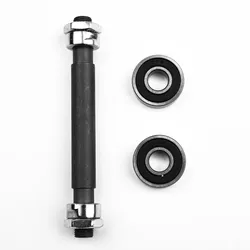 MTB Bike Wheel Hub Front And Rear Axle With Bearings 108/145mm Steel Bicycle Hollow Spindle Shaft Axles Cycling Accessories