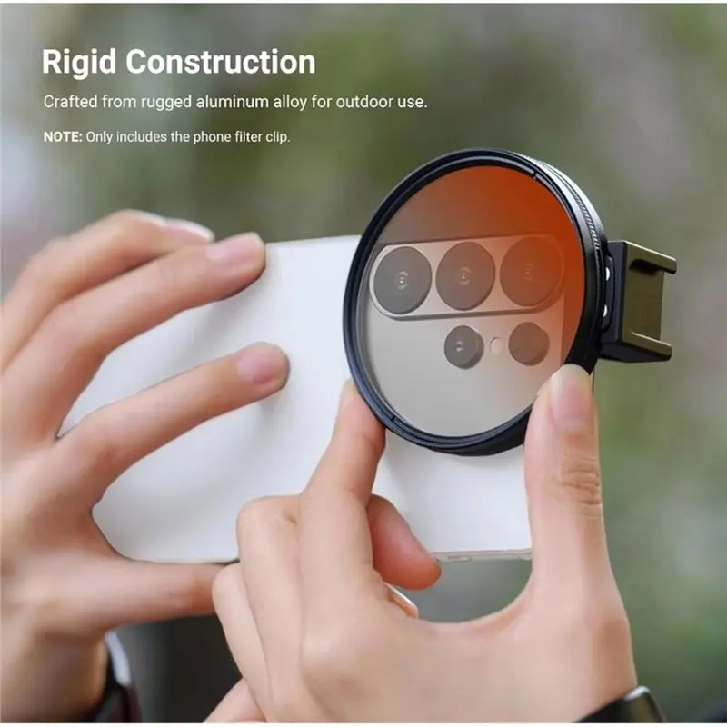 B03B-Cold Shoe Mount 67Mm Phone Filter Clip For Iphone17 16 Pro/Pro Max Android S26 Ultra Lens Accessories view 3