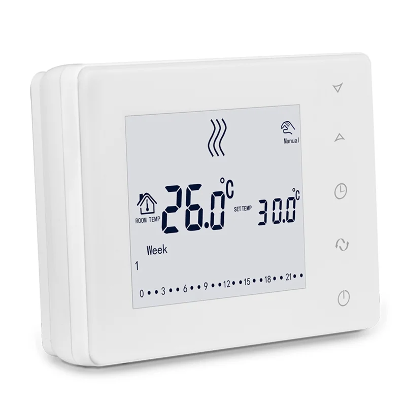 

ABKQ-Smart Wireless Thermostat Controller For Zone Heating System Hub For Gas Boiler Water Floor Actuator Alexa Google