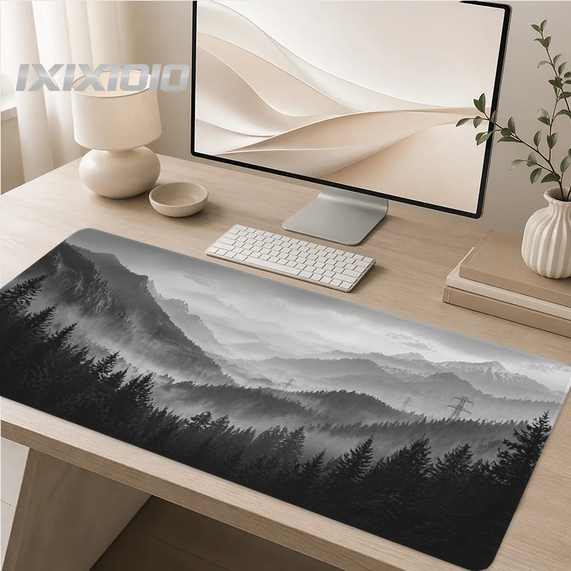 Mouse Pad Gamer Grey Forest XL Computer Large Mousepad XXL keyboard pad Mouse Mat Non-Slip Soft Mouse Mats Mice Pad