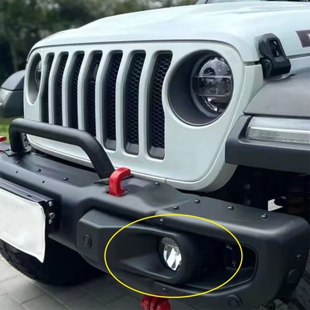SXMA J174 LED Fog Lights Front Bumper Lamps for Jeep for Wrangler JK Only 10th Anniversary Driving Offroad Work Light 1 Pair