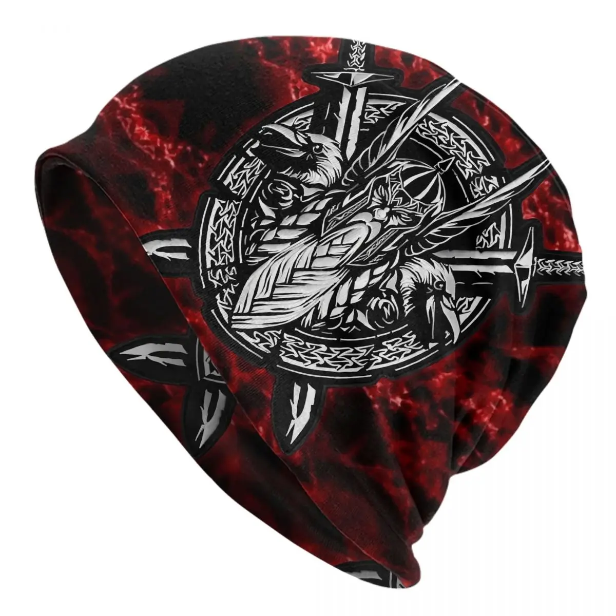 Odin Bonnet Fashion Thin Skullies Beanies Viking Caps For Men Creative Hats