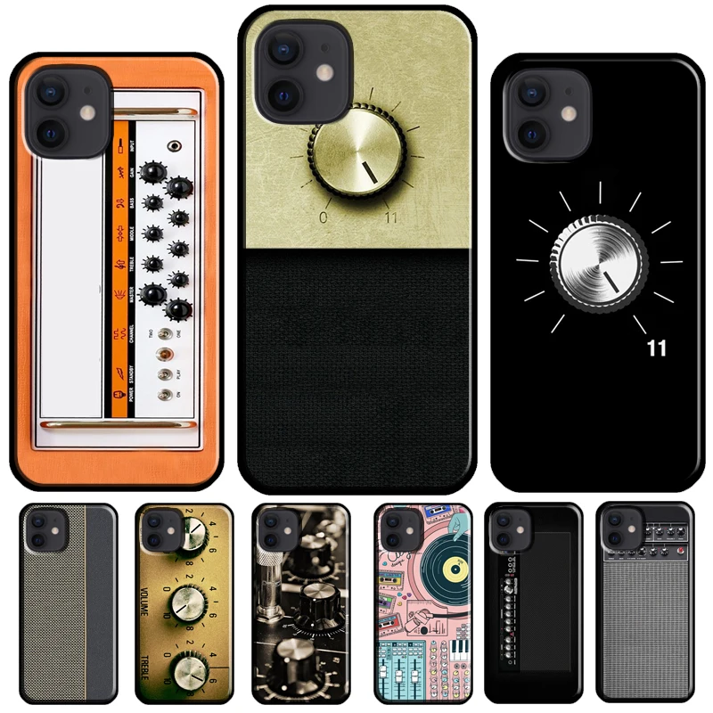 Funda de teléfono con amplificador de guitarra, carcasa para iPhone 15, 13, 11, 14 Pro Max, 12, 13 mini, X, XR, XS Max, 8, 7 Plus, SE 2020
