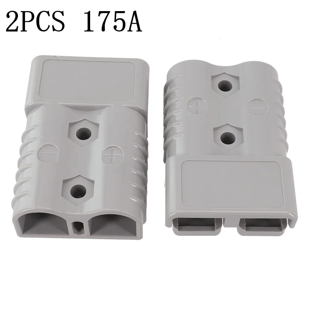 2PCS For Anderson Connectors 2 Stitches 175A Straight Plug Cable Battery Power Connector