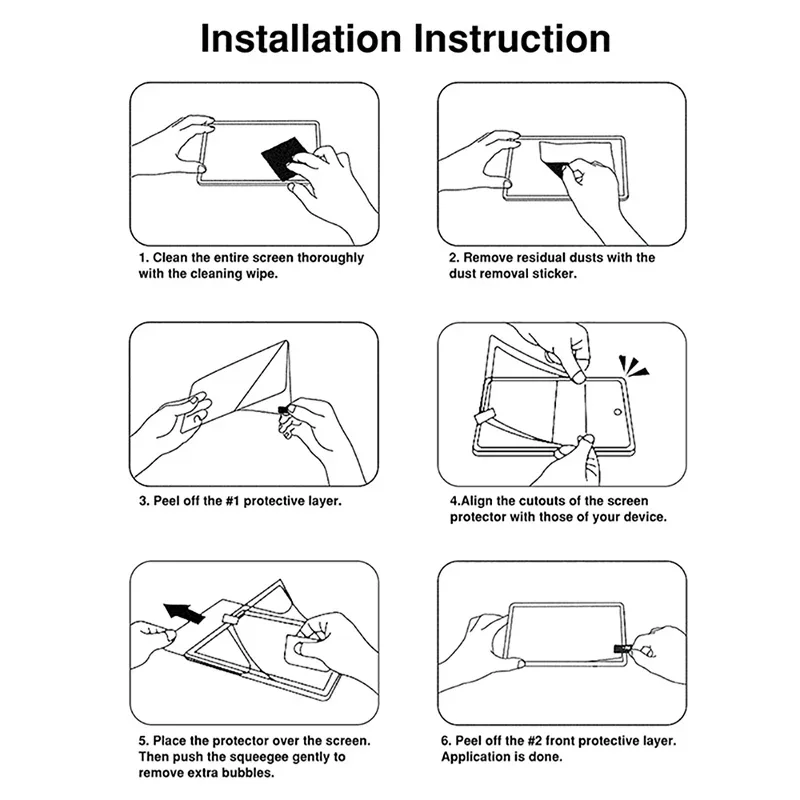 2Pcs Matte PET Paperfeel Film Screen Protector For Samsung Galaxy Tab S10 Ultra S10+ / S9 Ultra S9+ / S8 Ultra S8+ / S7 FE S7+ /