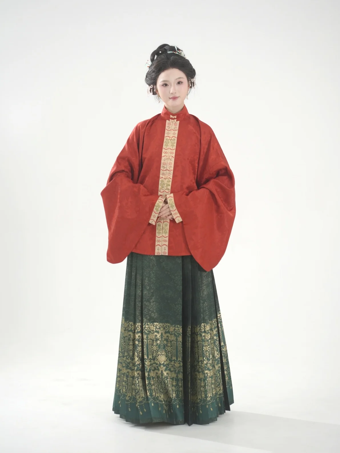 

Женское ханьфу Nanan Flavor Ming Dynas Sle с воротником-стойкой, на пуговицах, с узором из цветов сливы, весенняя мода