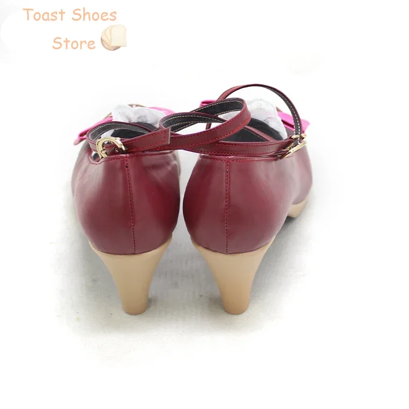 Shima mura Uzuki Cosplay Schuhe glänzende Farben Cosplay Prop Pu Lederschuhe Halloween Karneval Stiefel Kostüm Requisite