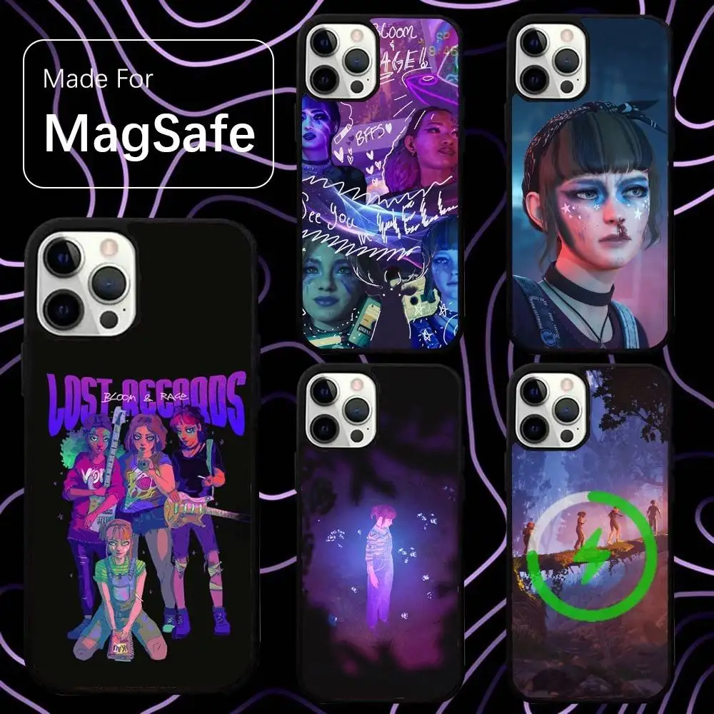 

Lost Records Bloom Rage Phone Case For iPhone 16,15,14,13,12,11,Pro,Max,Plus,Mini,SE New Magsafe Magnetic Wireless Charging