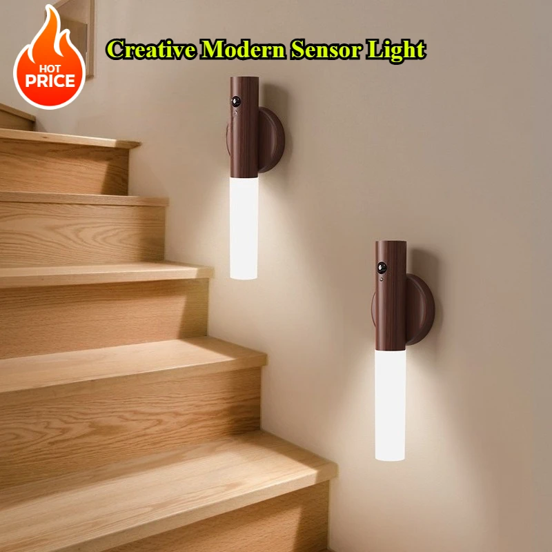 

Светодиодный датчик движения, бытовой настенный датчик для туалета, светодиодный перезаряжаемый настенный светильник для коридора, шкафа, осветительные лампы, лампы