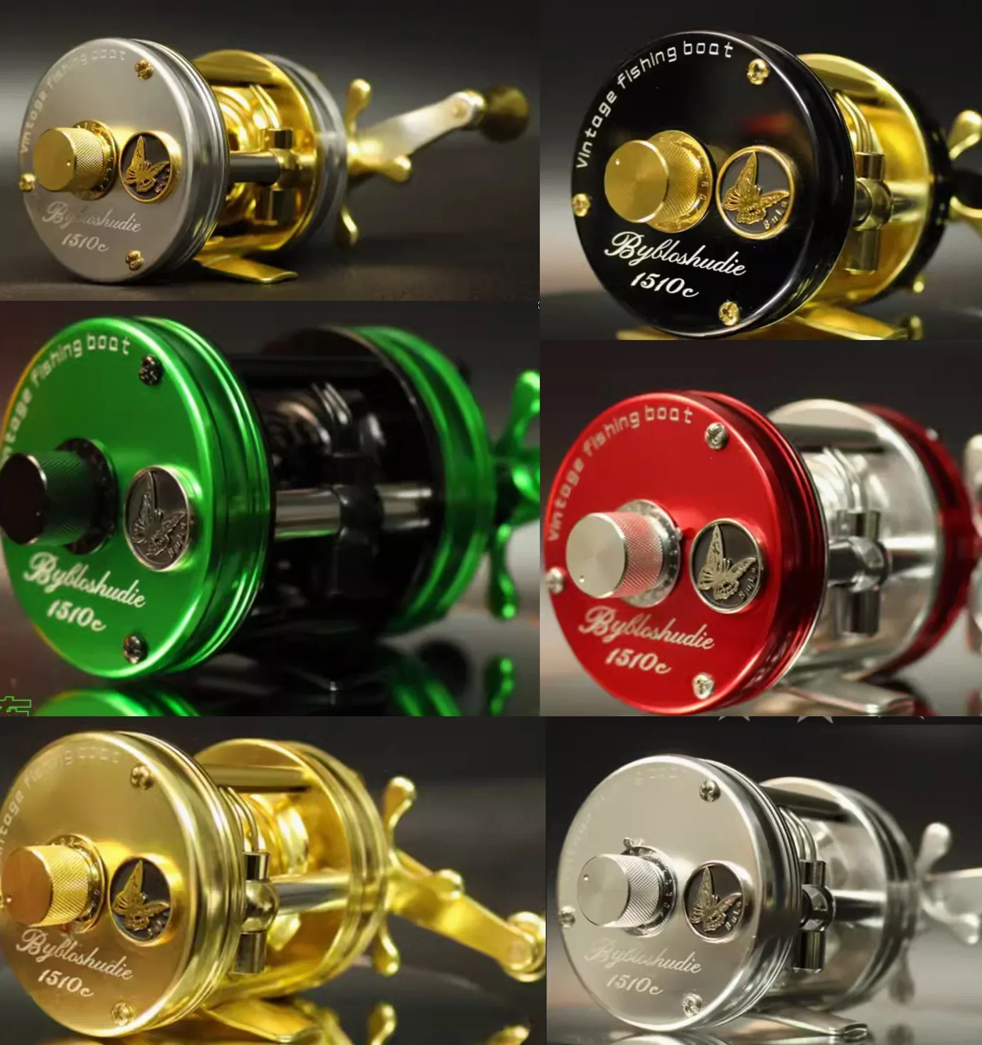 AIOUSHI-Blus BH300 Retro Trout Wheel, 2kg Supreme Version, Brake Power, Magnetic Brake Discharge Sound