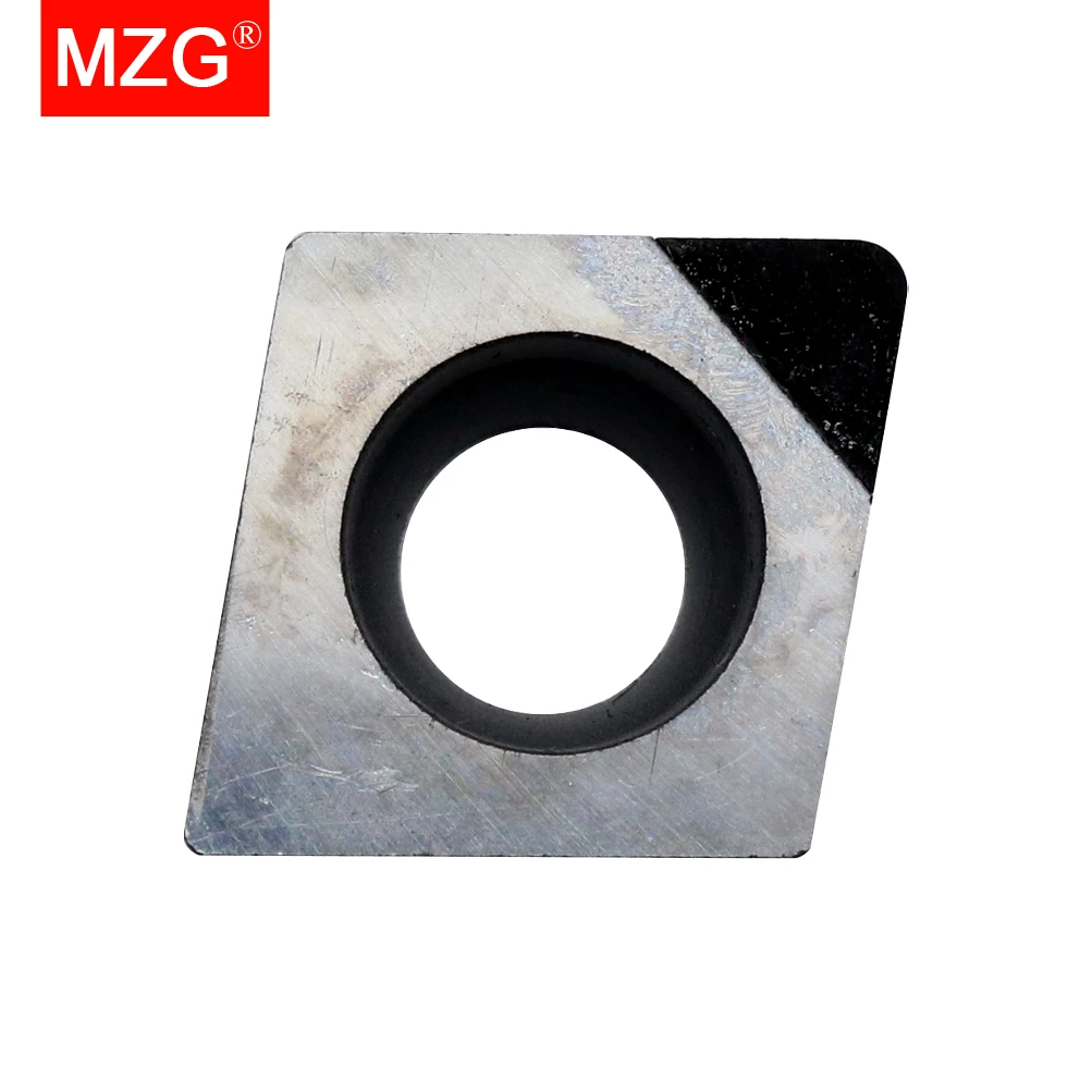 MZG 1PC CCGT Turning Tools Lathe CBN PCD AI-PCD Cutting Carbide Cermet Inserts for Aluminum Cast Iron Processing