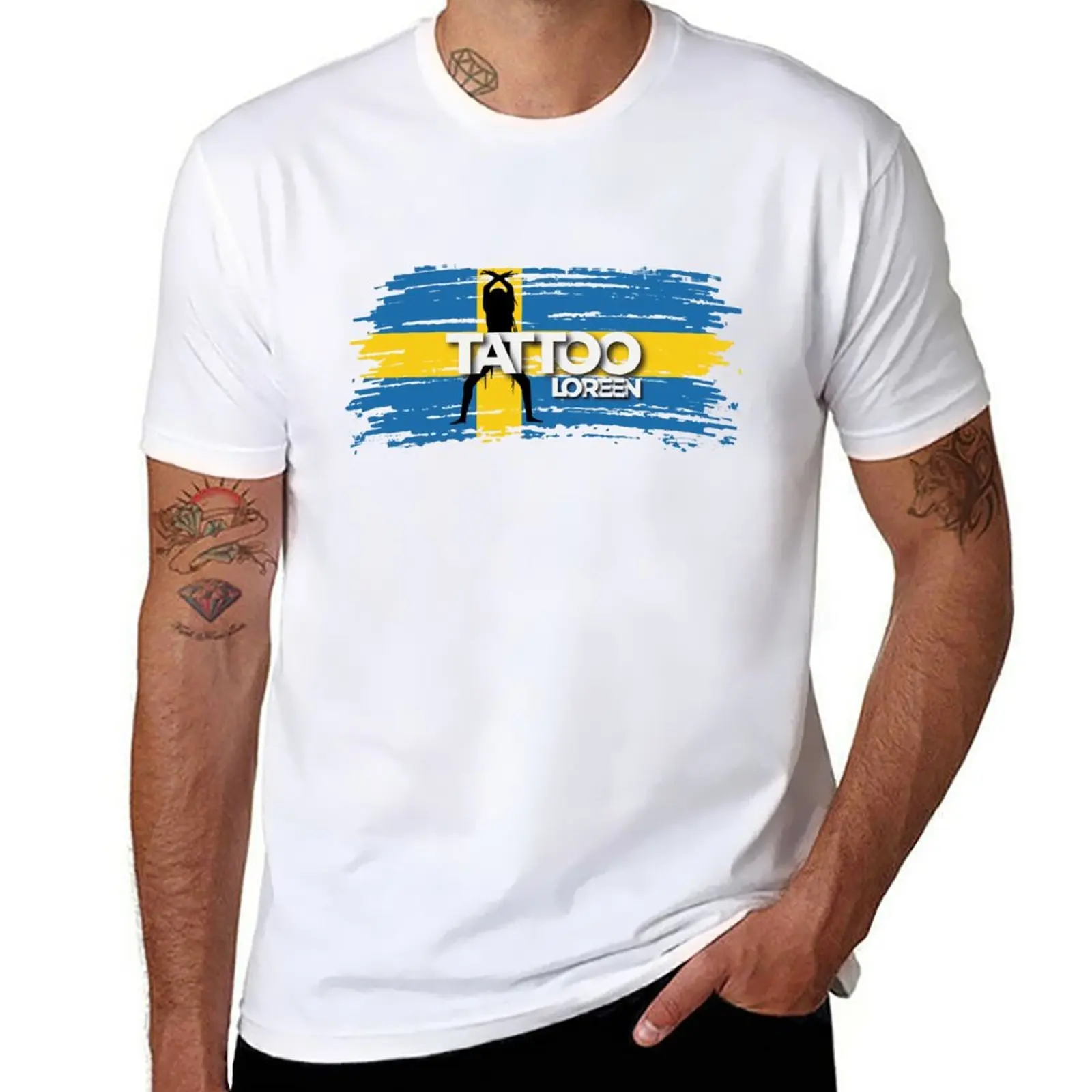 

New Tattoo - Loreen - Sweden 2023 - Eurovision Song Contest - Design 2 T-Shirt black t shirt tshirts for men