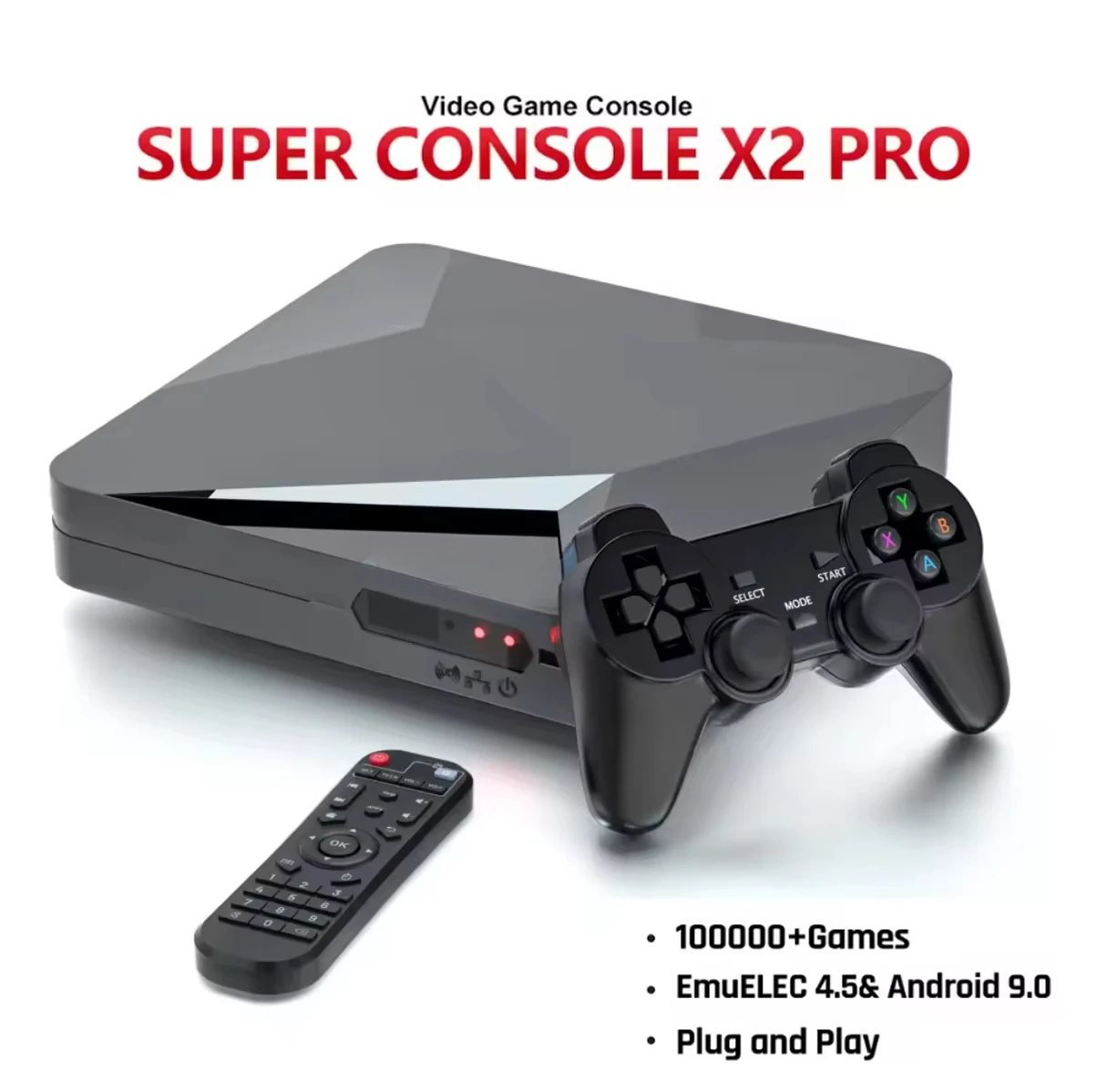 For Super Console X2 PRO Retro Game Console For PSP/PS1/Sega Saturn/N64/DC 100000+ Classic Games 4K HD TV Game Player Dual Wifi