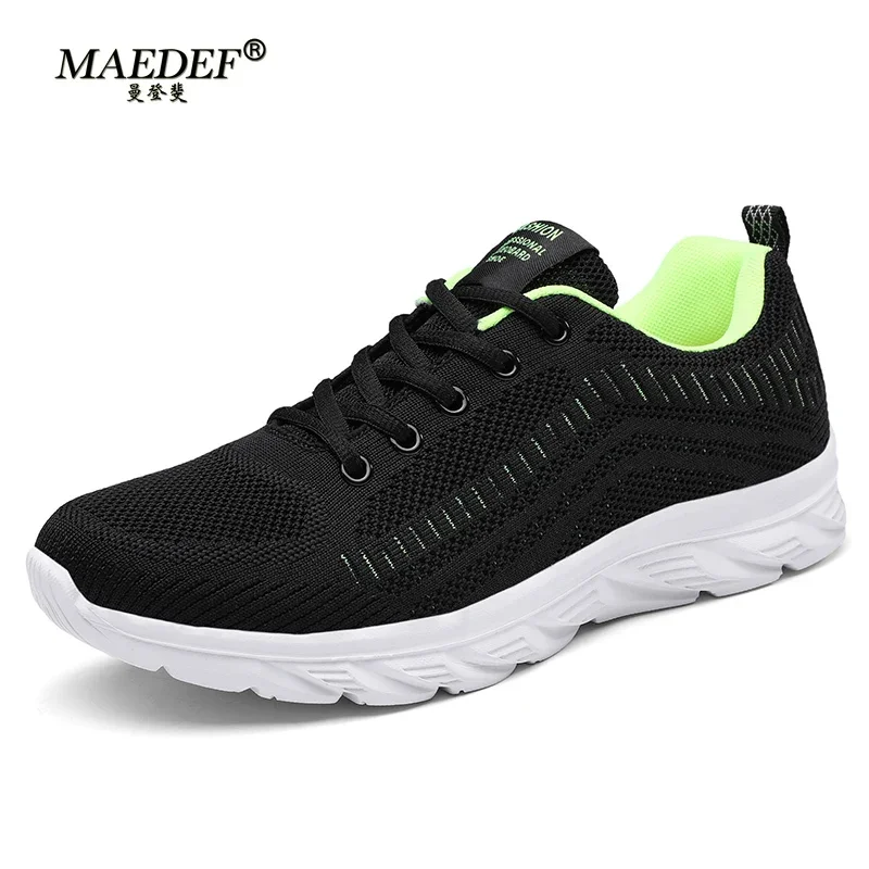 MAEDEF, zapatillas para correr para hombre, zapatillas deportivas ligeras a la moda, zapatillas transpirables para caminar, zapatillas deportivas cómodas para hombre