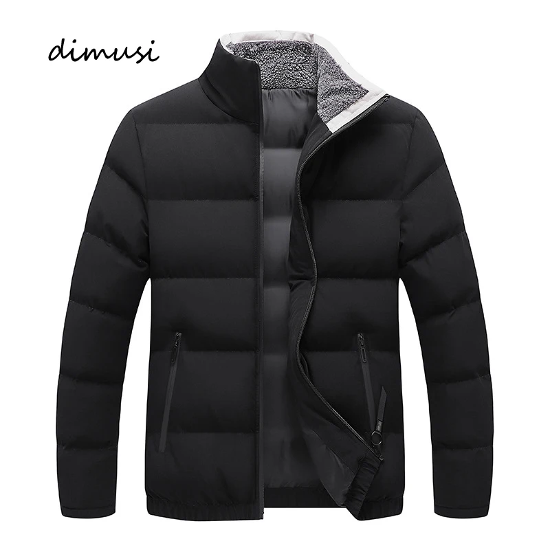 Winter Men's Warm Padded Jackets Fashion Male Stand Collar Cotton Thicken Parkas Man Windbreaker Thermal Coats Clothing