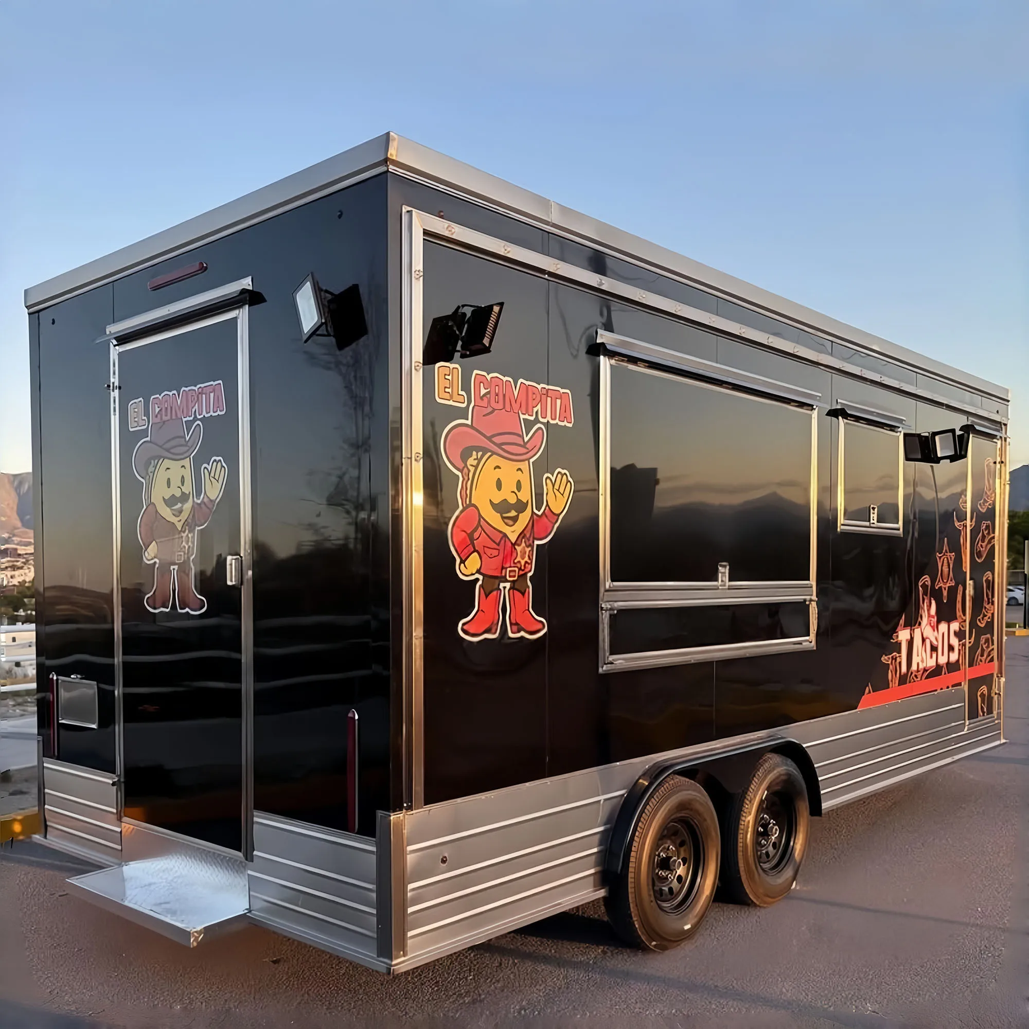

Snack Trailer Mobile Snack Pizza Fast Food Trucks Catering Concession Coffee Food Trailer for Sale