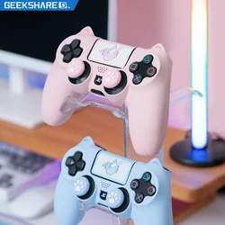GeekShare 3-1 Accessories Kit Cat Paw Silicone Controller Cover Skin Protector for Playstation 4 Slim/Pro Controller PS4 Skin 