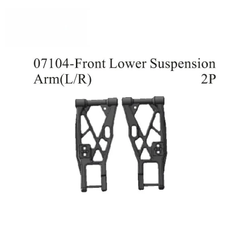 Piezas de repuesto para coche de carreras HSP RC, accesorios de repuesto 07104, brazos de suspensión delanteros e inferiores, izquierdo y RIHT para coches de GAS HSP 1/5