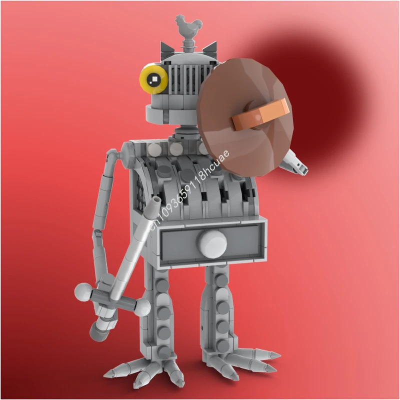 525pcs MOC Ritter Rost the Rusty Knight Castle Blocos de construção Presente de Natal Feriado Temático Edição limitada geométrica