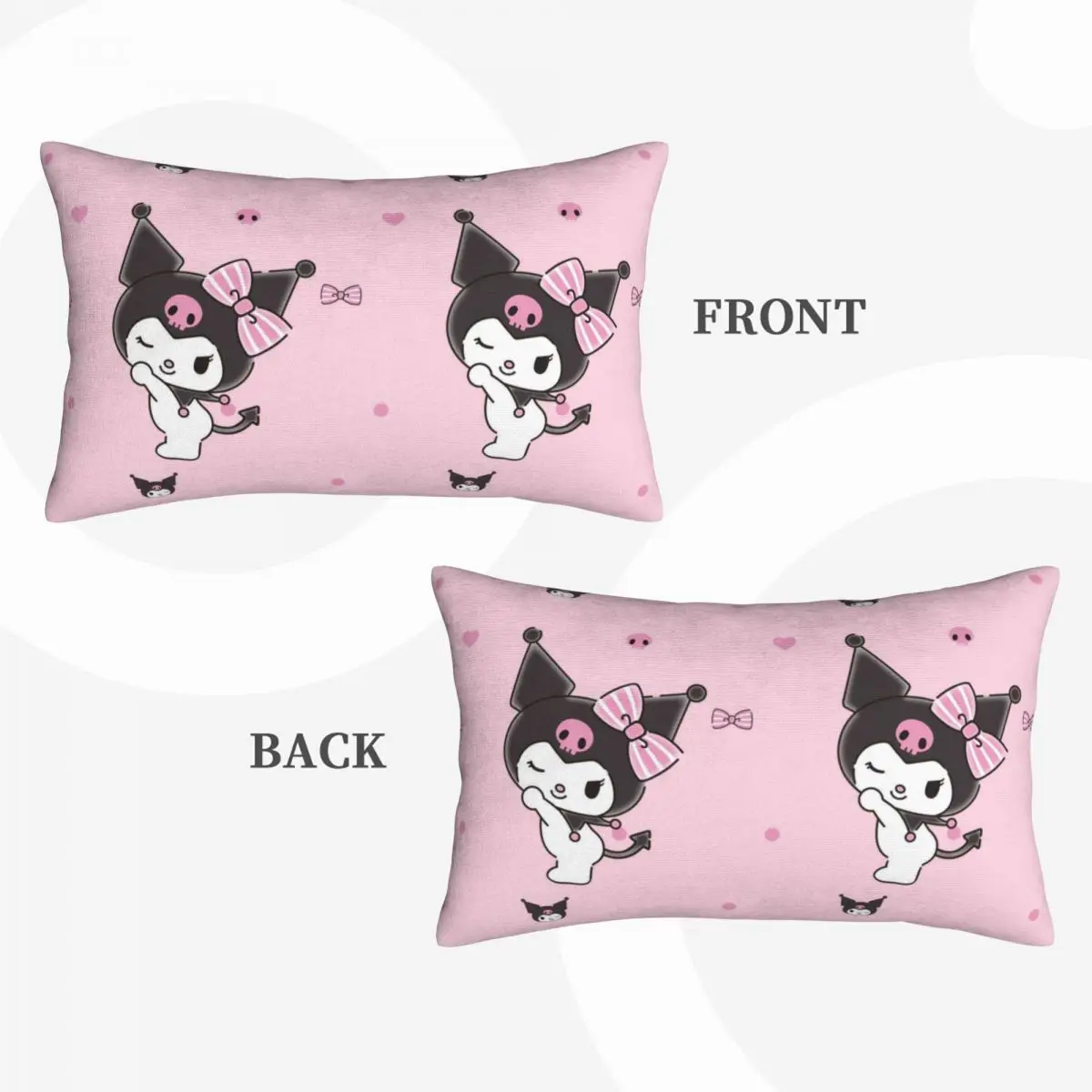 Kuromi Sanrio Pillowcases Reversible Bedding for Kids Adults Double Sided Pillow Covers For Bed