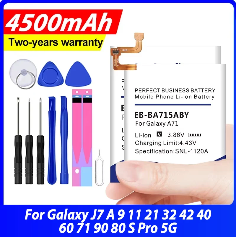 EB-BJ730ABE EB-BA920ABU EB-BA217ABY HQ-70N Battery For Samsung Galaxy J7 A 9 11 21 32 42 40 60 71 90 80 S Pro 5G + Tool Kit