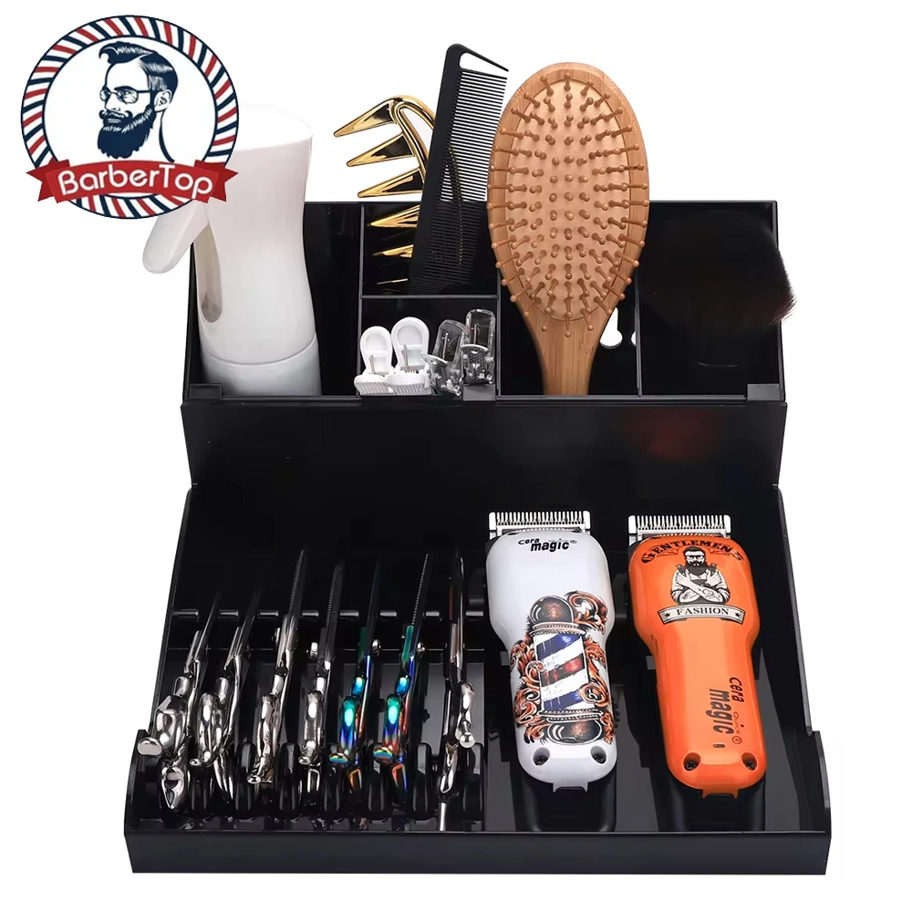 

NEW Barber Clipper Tray Anti-slip Clippers Organizer Razor Case Storage Box Hair Trimmer Holder BarbershopTool