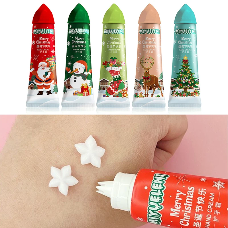 Ice Cream Christmas Series 5 Pack Hand Cream 30g Moisturizing Non greasy Moisturizing and Refreshing Free shipping、skin care