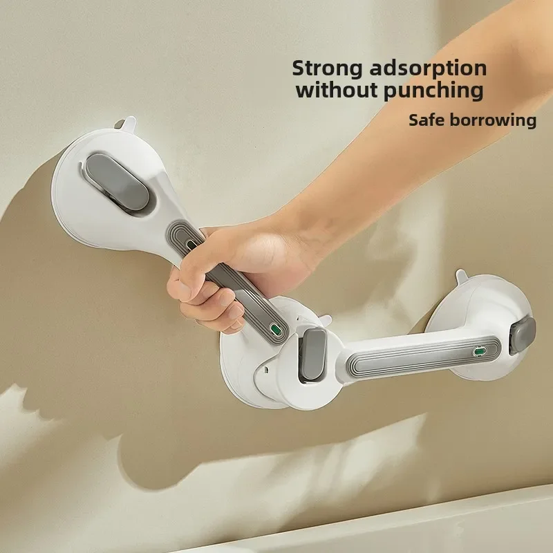 Rotatable Shower Handle Safety Helping Handle Anti Slip Support Toilet Vacuum Sucker Suction Cup Handrail Bathroom Safe Grab Bar