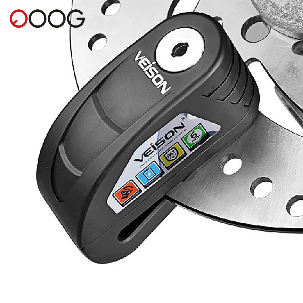 في الهواء الطلق دراجة نارية مكبح قرصي قفل مكافحة سرقة مقاوم للماء دراجة نارية إنذار قفل مقاومة الصدأ دراجة مكبح قرصي قفل السلامة #1