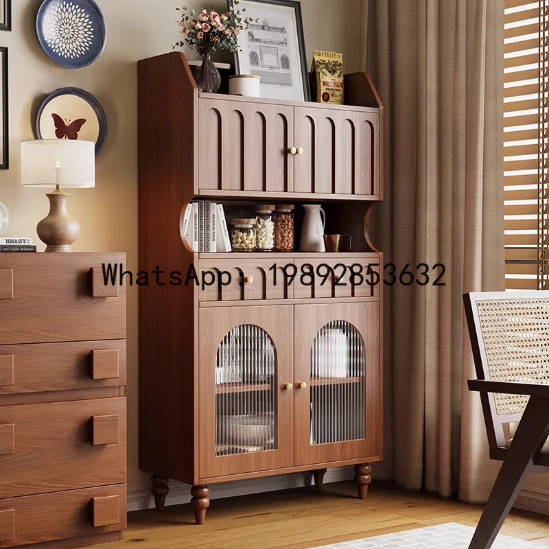 

X-28 solid wood retro sideboard against the wall for homemedieval style tea cabinet
