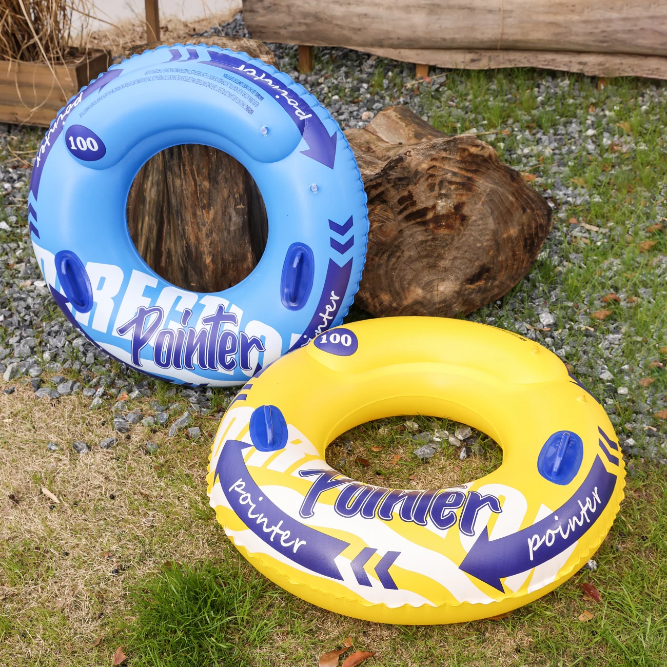 1 szt. Grube dmuchane koło do pływania w stylu sportowym, letnie akcesoria do pływania, pomoc w pływaniu na plaży i w basenie, zabawki plażowe na imprezę przy basenie