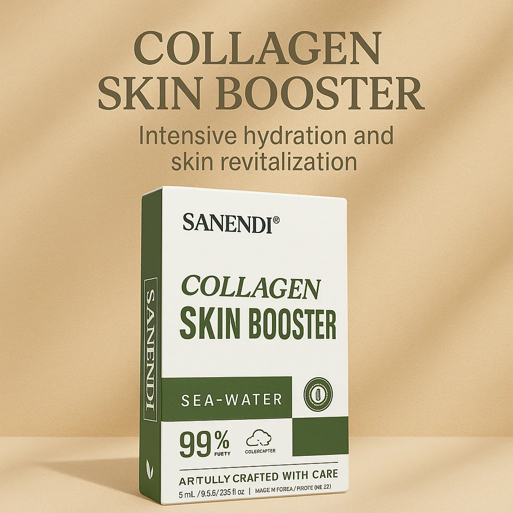 Sanendi COLLAGEN Skin Booster Gezichtspoeder Huidverzorging Essentie Hydraterende Hydraterende Verstevigende Glazen Huidprobleemoplossing