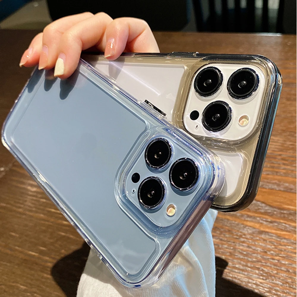 

Роскошный фиолетовый прозрачный чехол для телефона iPhone 16, Pro Max 15, 14, 13, 12, 11 XR XS X 7 8 Plus, противоударный мягкий силиконовый чехол